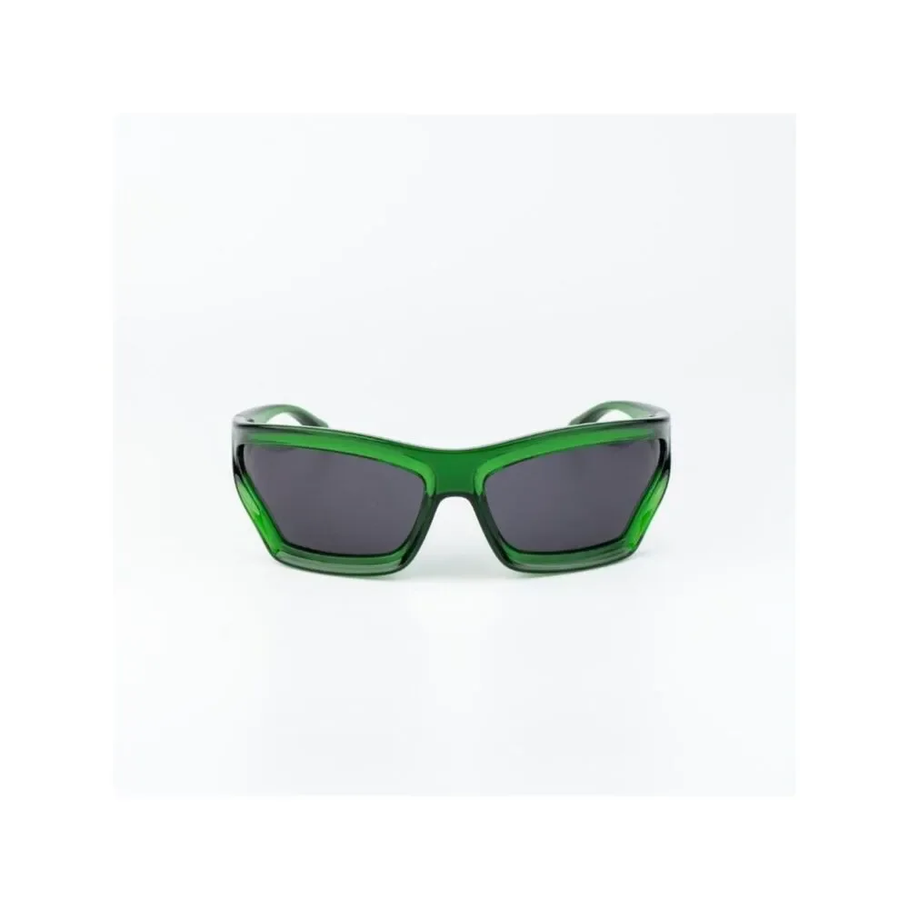 Loewe x PAULA'S IBIZA Men Sunglasses Green Smoke Wraparound LW40143U 98A